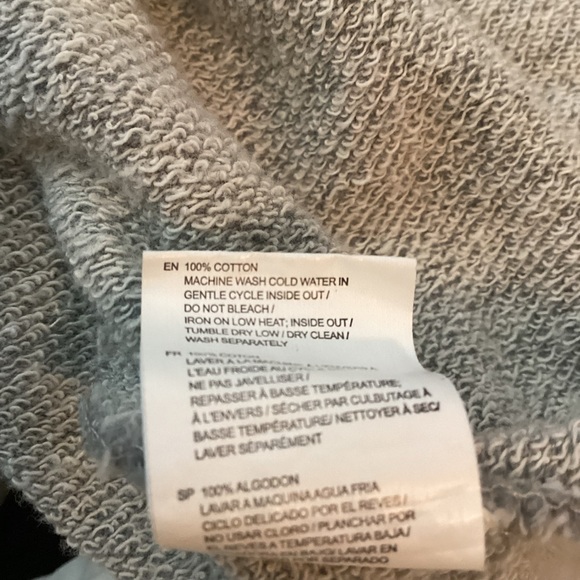 Cloth by RD Zip Up Oversized Hoodie Heather Grey Size Small - Picture 12 of 12